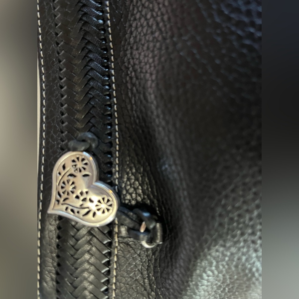 Brighton Black Leather Shoulder Bag #D224538 - Picture 8 of 12